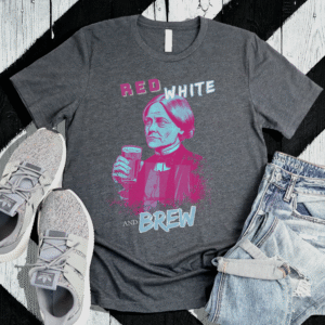 Modern Susan B. Anthony Red, White, and Brew T-Shirt