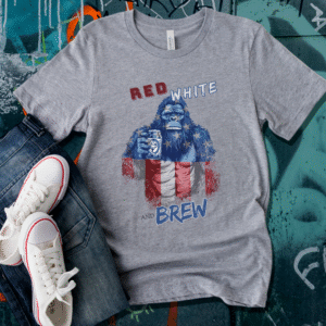 Classic Bigfoot Red, White, and Brew T-Shirt