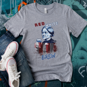 Classic Susan B. Anthony Red, White, and Brew T-Shirt
