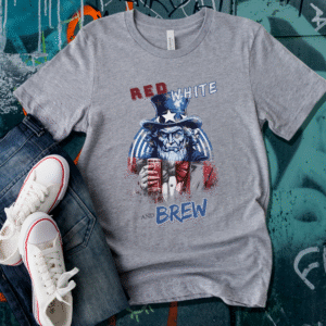 Classic Uncle Sam Red, White, and Brew T-Shirt