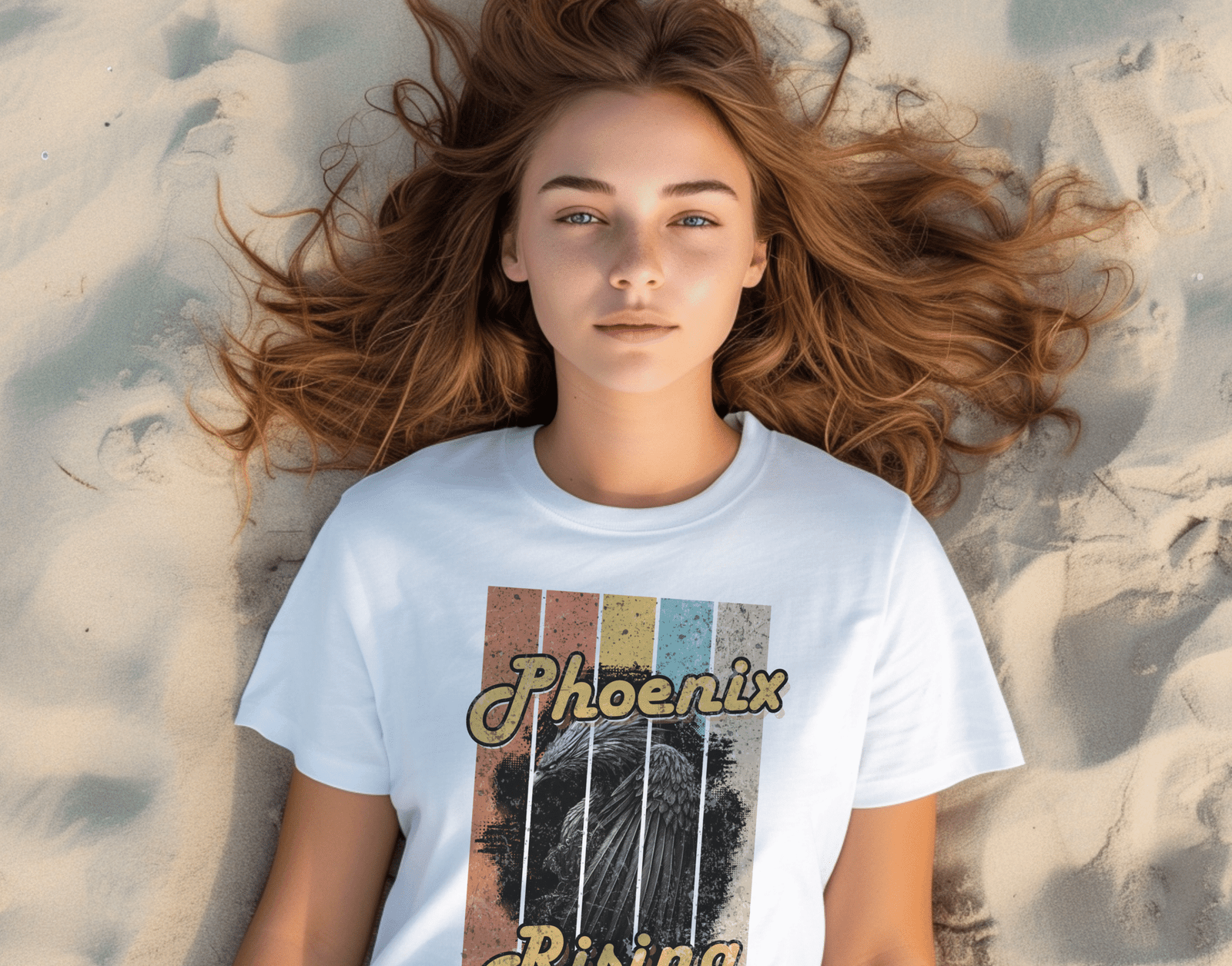 Legends & Lore Collection - Phoenix Rising Vintage Tee - Image 4