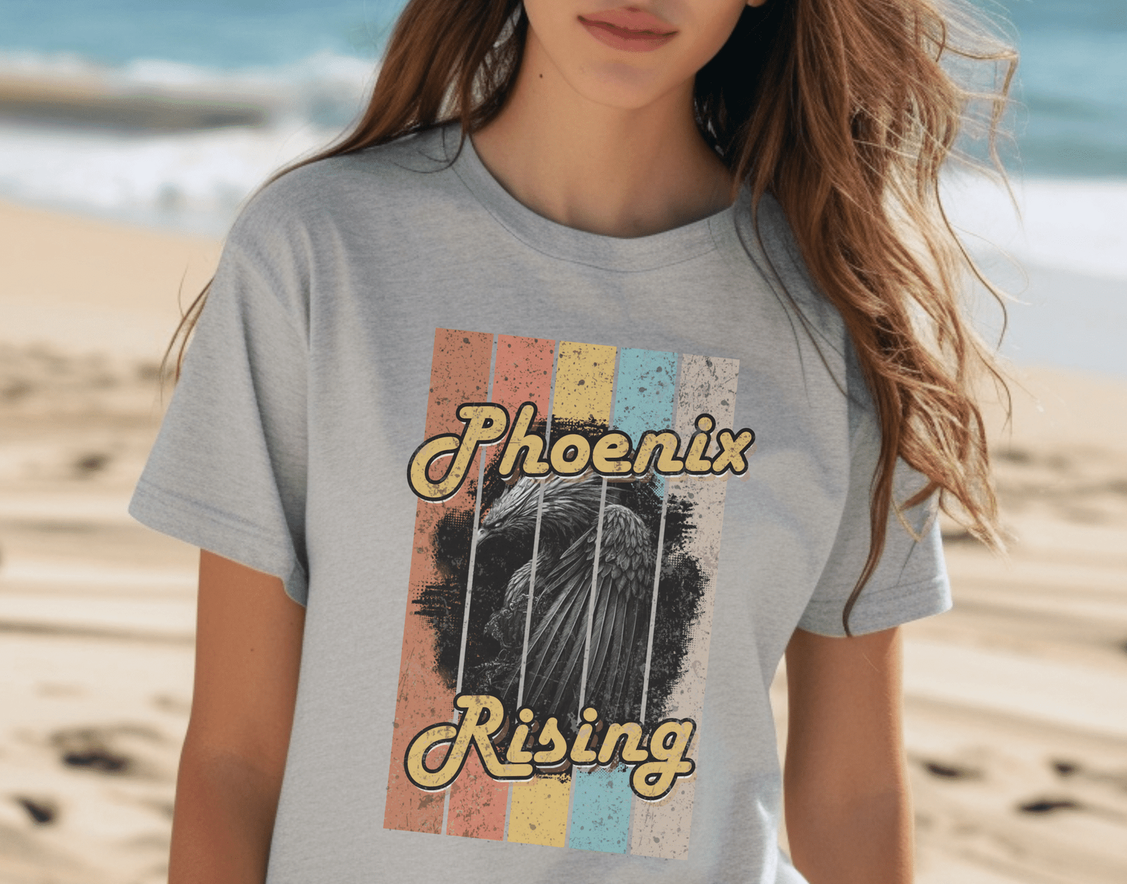Legends & Lore Collection - Phoenix Rising Vintage Tee - Image 8