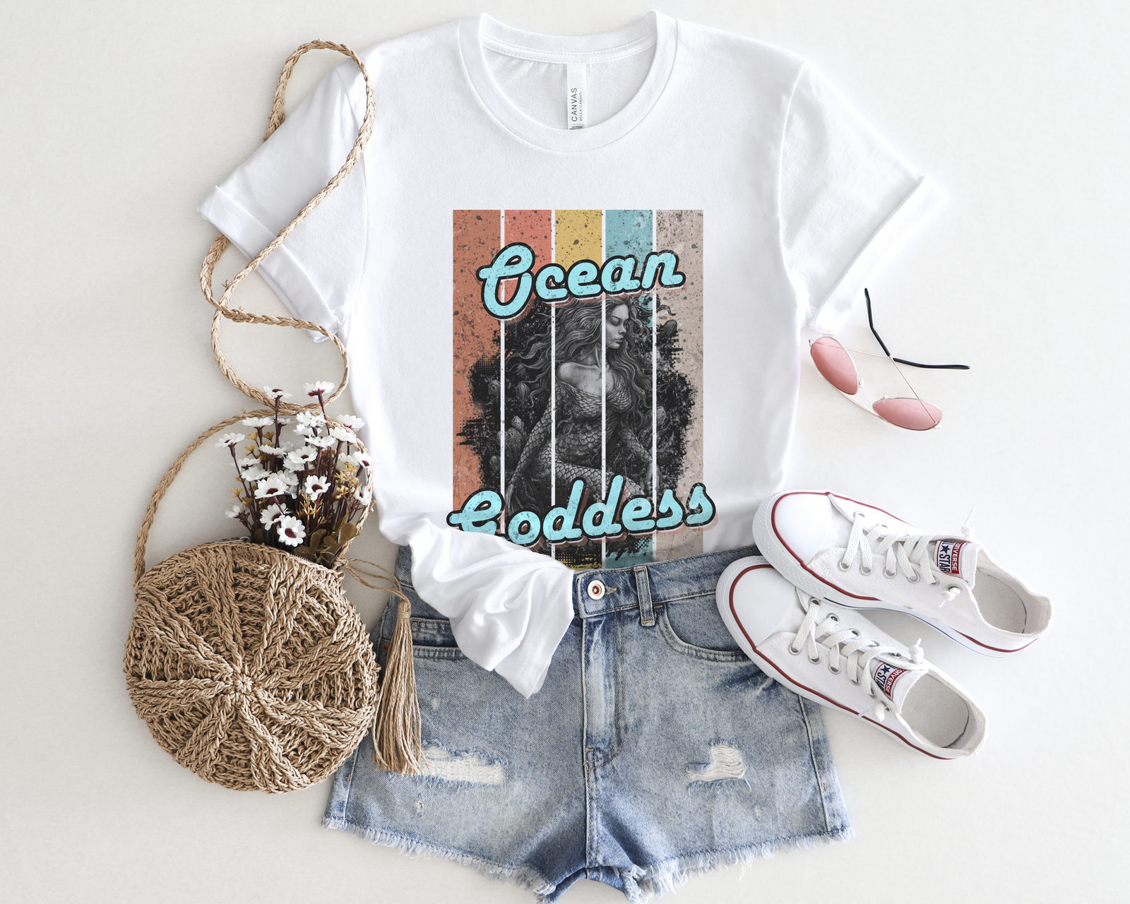 Legends & Lore Collection - Ocean Goddess Vintage Tee