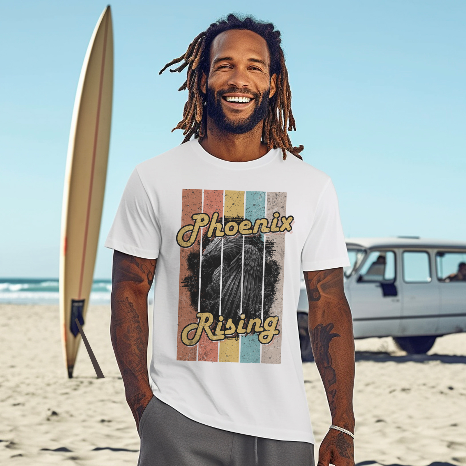 Legends & Lore Collection - Phoenix Rising Vintage Tee - Image 6