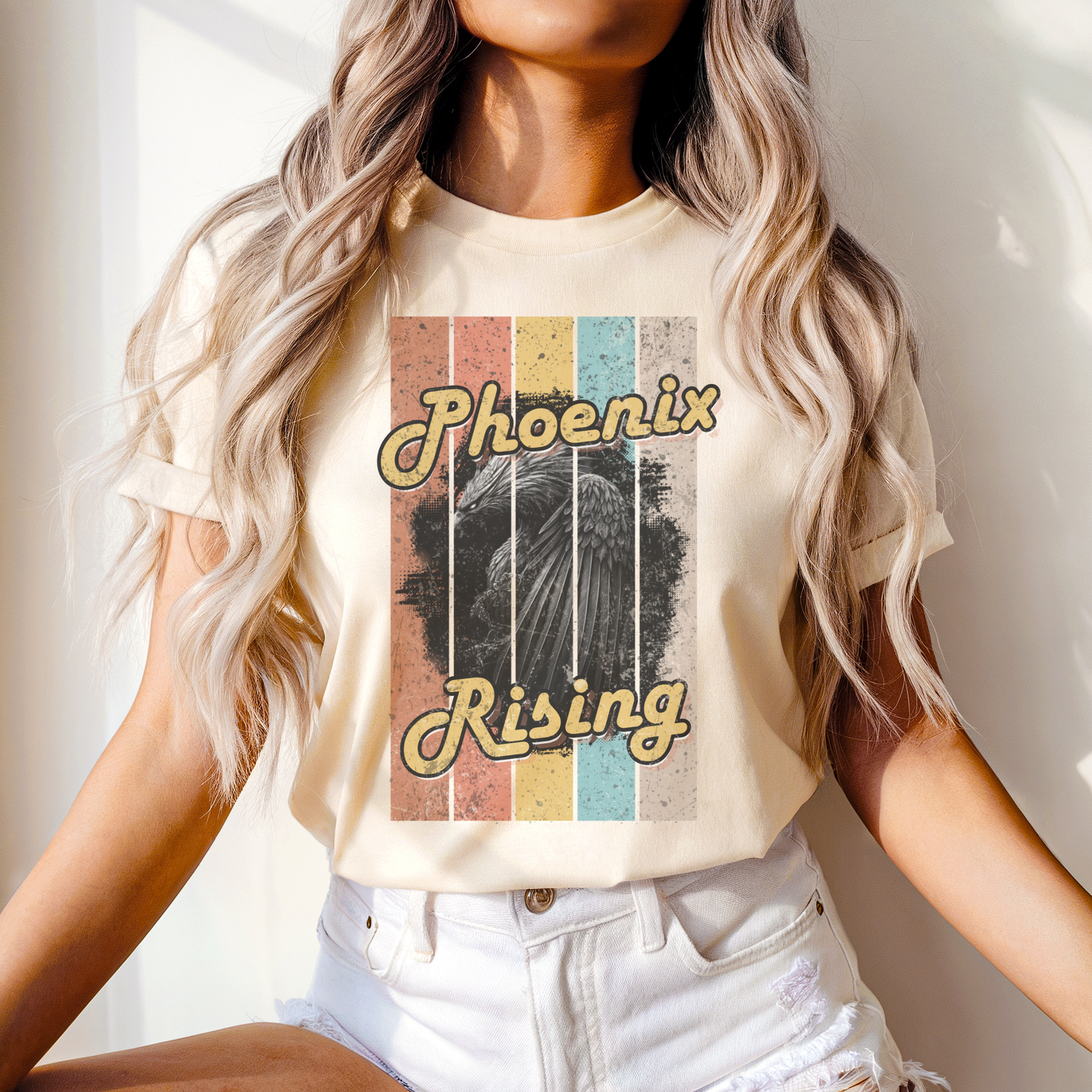 Legends & Lore Collection - Phoenix Rising Vintage Tee - Image 7